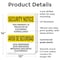 Signmission Electronic Surveillance Bilingual OSHA Security Notice Sign, Plastic, 10in W x 14in L, 2PK OS-2PACK-SN-P-1014-L-11532 - alternate 6